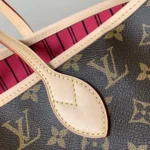 Louis Vuitton LV Women Neverfull Bandoulière Inside Out MM-Pink M12257