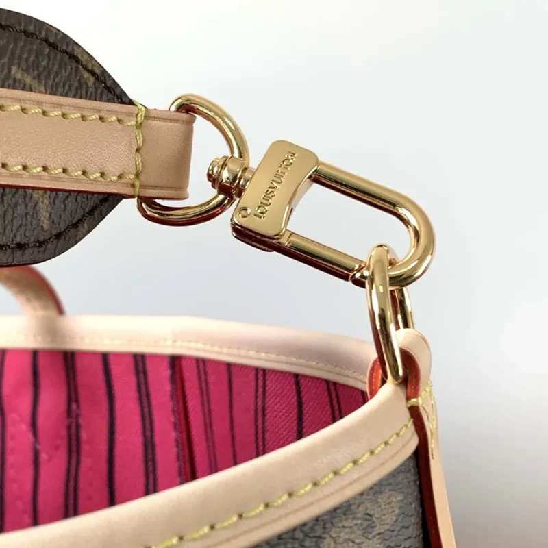 Louis Vuitton LV Women Neverfull Bandoulière Inside Out MM-Pink M12257