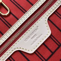 Louis Vuitton LV Women Neverfull Bandoulière Inside Out MM-Red M12096 (1)