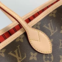 Louis Vuitton LV Women Neverfull Bandoulière Inside Out MM-Red M12096 (1)