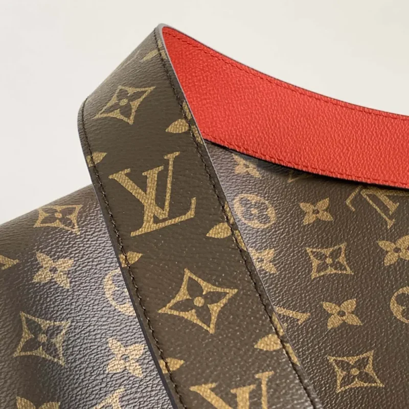 Louis Vuitton LV Women Neverfull Bandoulière Inside Out MM-Red M12096
