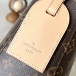 Louis Vuitton LV Women Slouchy MM Natural Cowhide-leather Trim-M12098