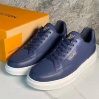Louis Vuitton Men Beverly Hills Sneaker-Navy Blue 1AHQXD (1)