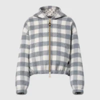 Louis Vuitton Men Double Face Check Zip-Up Jacket 1AGPEP (1)