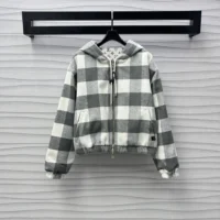 Louis Vuitton Men Double Face Check Zip-Up Jacket 1AGPEP (1)