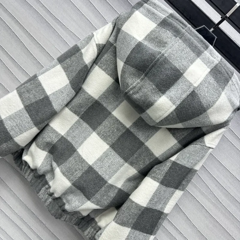Louis Vuitton Men Double Face Check Zip-Up Jacket 1AGPEP