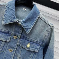 Louis Vuitton Men Short Denim Jacket 1ACCX8 (1)
