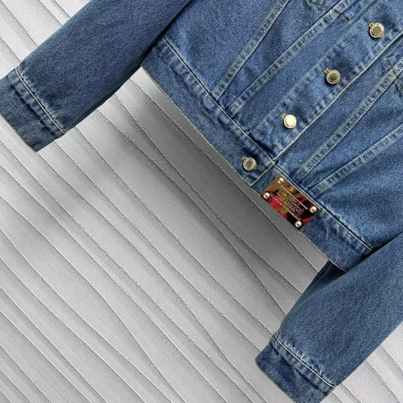 Louis Vuitton Men Short Denim Jacket 1ACCX8
