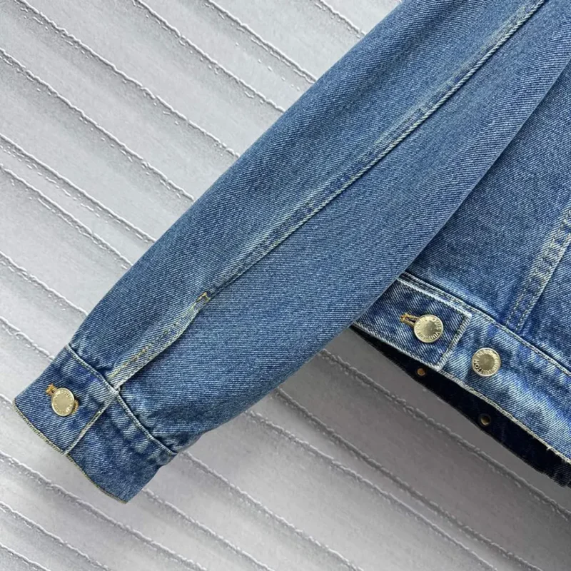 Louis Vuitton Men Short Denim Jacket 1ACCX8