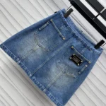 Louis Vuitton Women Button Front Denim Mini Skirt 1AGOTP