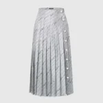 Louis Vuitton Women Chain Print Pleat Skirt 1AGOBD