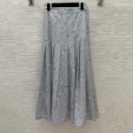 Louis Vuitton Women Chain Print Pleat Skirt 1AGOBD