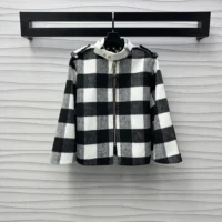 Louis Vuitton Women Double Face Check Cape 1AGPE9 (1)