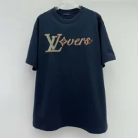 Louis Vuitton Women LV Vers Embellished Short-Sleeved T-Shirt 1AGHXO (1)