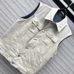 Louis Vuitton Women Reversible Sleeveless Denim Jacket 1AGOT9