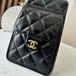 Chanel Women 25 Medium Handbag Grained Calfskin Gold Tone Metal AS5311