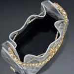 Chanel Women 25 Small Handbag Grained Calfskin Gold Tone Metal-Silver