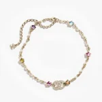 Chanel Women Choker Metal Glass Pearls Strass ABF193