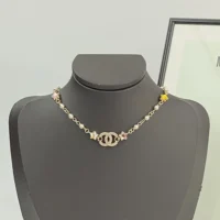 Chanel Women Choker Metal Glass Pearls Strass ABF193 (1)