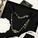 Chanel Women Choker Metal Glass Pearls Strass ABF193
