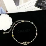 Chanel Women Choker Metal Glass Pearls Strass ABF193