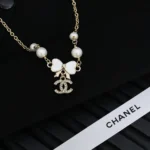 Chanel Dam Choker Metall Resin Glas Pärlor Strass ABF304B19854