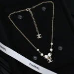 Chanel Dam Choker Metall Resin Glas Pärlor Strass ABF304B19854