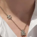 Chanel Dam Choker Metall Resin Glas Pärlor Strass ABF304B19854