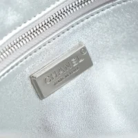 Chanel Women Flap Bag Sequins Silver Tone Metal AS4561 (1)
