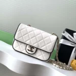 Chanel Women Mini Flap Bag Lambskin Gold Tone Metal AS5151