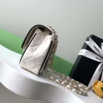 Chanel Women Mini Flap Bag Lambskin Gold Tone Metal AS5151