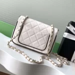 Chanel Women Mini Flap Bag Lambskin Gold Tone Metal AS5151