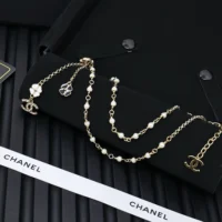 Chanel Women Pendant Necklace Metal Glass Pearls Resin Strass ABF533 (1)