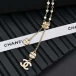 Chanel Women Pendant Necklace Metal Glass Pearls Resin Strass ABF533
