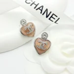 Chanel Women Stud Earrings Metal Resin Glass Strass ABF524