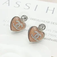 Chanel Women Stud Earrings Metal Resin Glass Strass ABF524 (1)
