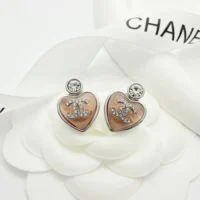 Chanel Women Stud Earrings Metal Resin Glass Strass ABF524 (1)