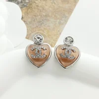 Chanel Women Stud Earrings Metal Resin Glass Strass ABF524 (1)