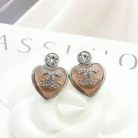 Chanel Women Stud Earrings Metal Resin Glass Strass ABF524 (1)