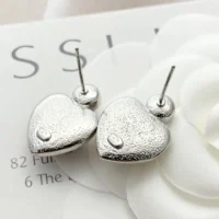 Chanel Women Stud Earrings Metal Resin Glass Strass ABF524 (1)