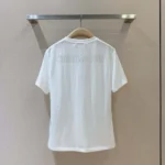 Dior Men T-Shirt White Cotton and Linen Jersey with Black Dior Cabinet de Curiosités Motif