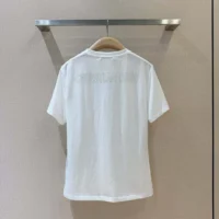 Dior Men T-Shirt White Cotton and Linen Jersey with Black Dior Cabinet de Curiosités Motif (1)