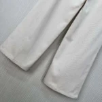 Dior utsvängda jeans för kvinnor i ecru bomullsdenim med Dior Oblique-inredning