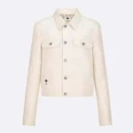 Dior Women Or Jacket Gold-Tone Cotton-Blend Denim 512V11A3026