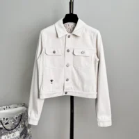 Dior Women Or Jacket Gold-Tone Cotton-Blend Denim 512V11A3026 (1)