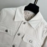 Dior Women Or Jacket Gold-Tone Cotton-Blend Denim 512V11A3026