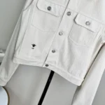 Dior Women Or Jacket Gold-Tone Cotton-Blend Denim 512V11A3026