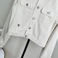 Dior Women Or Jacket Gold-Tone Cotton-Blend Denim 512V11A3026 (1)
