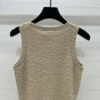 Dior Women Twinset Beige Cotton- and Wool-Blend Bouclé Knit (1)