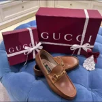 Gucci Men Horsebit 1953 Loafer-Brown 3079291M0C02361
